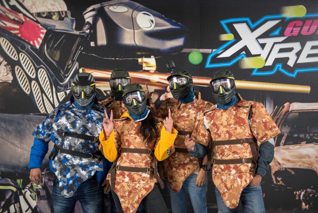 Equipo cafe paintball bogota
