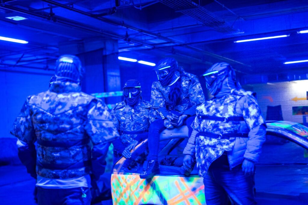 Equipo neon paintball bogota